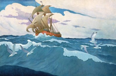 Die Ankunft der Mayflower im Jahr 1620, 1941 von Newell Convers Wyeth
